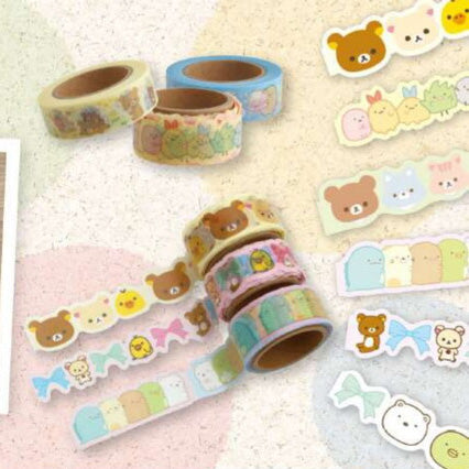 San-X : Rilakkuma (Relax Bear) Die-cut Washi Tape!