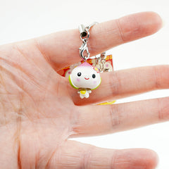 Kawaii Juju-chan Steamed Bun Phone Hanger / Zipper Mascot - Bobble Head!