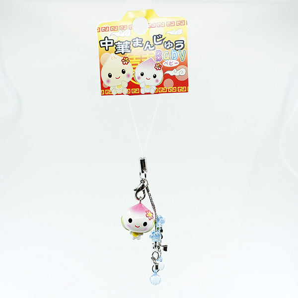 Kawaii Juju-chan Steamed Bun Phone Hanger / Zipper Mascot - Bobble Head!