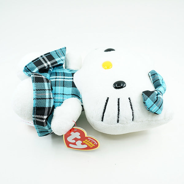 Sanrio : Hello Kitty Tartan Dress Ty Beanie Baby Plush! 5.5" / 15cm *Vintage 2011*