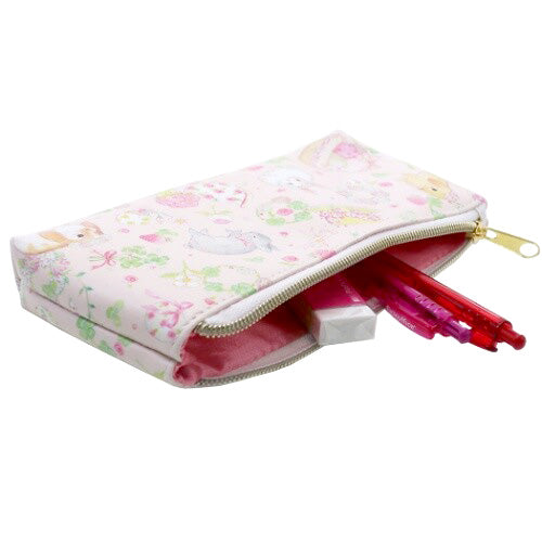 Clothes-Pin : Beautiful Bunnies Pencil Case / Make-up Pouch - Miki Takei