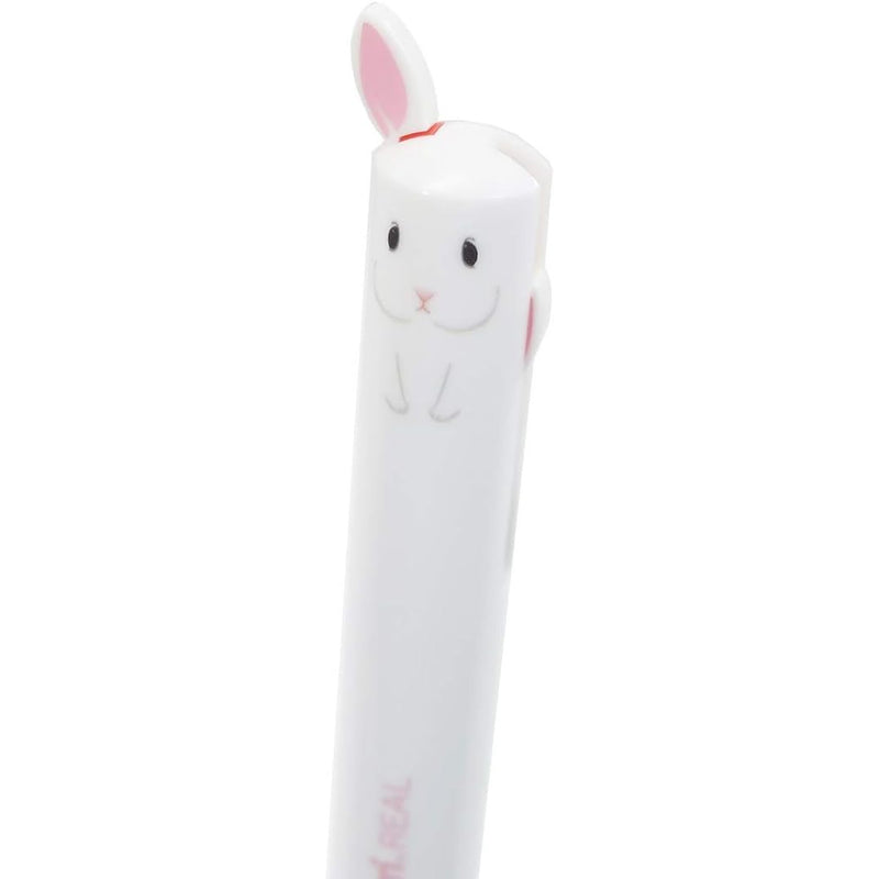 Sakamoto : Cute Rabbit 2-Color (Black + Red) Ballpoint Pen - Mimi.Real series