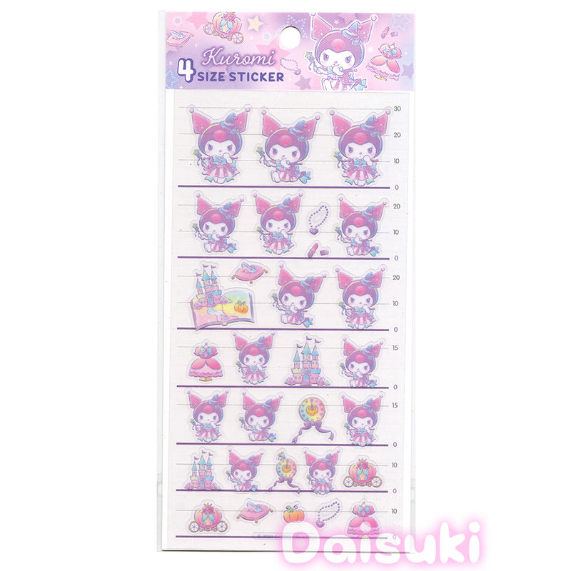 Sanrio : Kuromi 4 Size Sticker Sheet! Dreamy Pastels