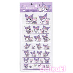 Sanrio : Kuromi & Teddy 4 Size Sticker Sheet!