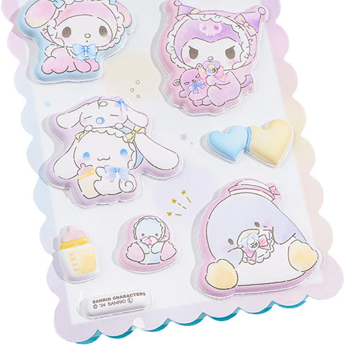 Sanrio : Baby Characters Mochimochi Marshmallow Stickers! SUPER PUFFY!