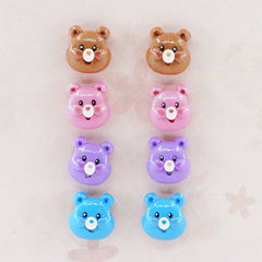 Care Bears Earrings - Mix & Match set of 5 - OR Matching Pair - Hand-sculpted