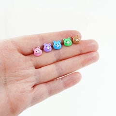 Care Bears Earrings - Mix & Match set of 5 - OR Matching Pair - Hand-sculpted