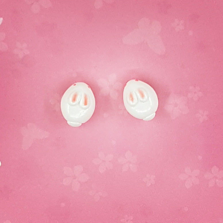 Cute Domo Kun Stud Earrings - Kawaii Hand-sculpted