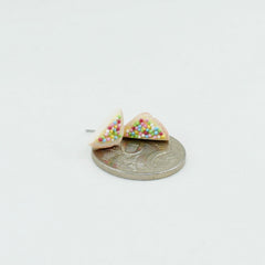 Fairy Bread - Hand-sculpted Party Food Stud Earrings - 1x Pair, CHOOSE style