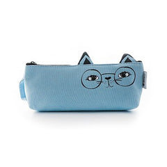 Blue Cat Pencil Case / Bag