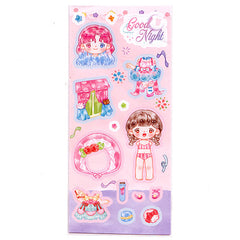 Cute Dress Ups Sticker Sheet #002