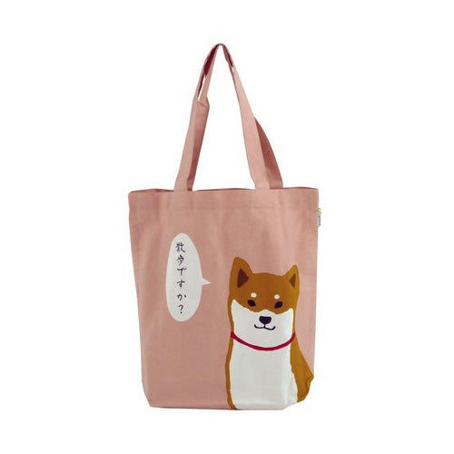 Cute Shiba Tote Bag - Pink - Large 39cm x 38cm!